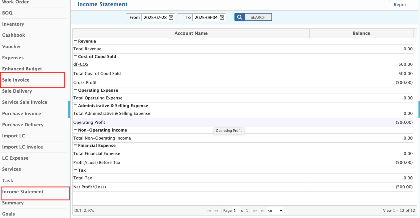 Income Statement